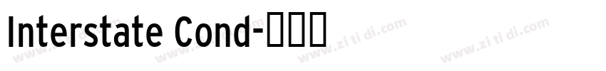 Interstate Cond字体转换